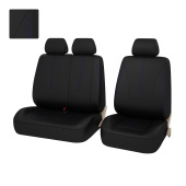 Чехлы PSV Imperial Next TRANSIT (Черный/отстрочка синяя), экокожа 