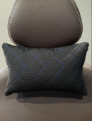 Подушка AVM-AUTO косточка ФРЕШ жаккард черный/синий, 2 шт