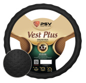 Оплётка на руль  PSV VEST (EXTRA) PLUS Fiber (Черный) XL