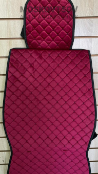 велюр красный