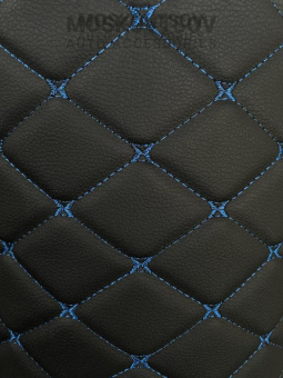 Материал  бабочка черный_синяя нить