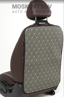 Защита на спинку Экокожа сер-бел строч