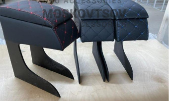 Подлокотник-БАР черный_синий-красный 